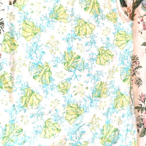 J Jill Love Linen Dress Floral Sleeveless Shift Pockets Colorful  Size L 0193 - Picture 5 of 5